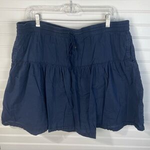 Gap Navy Drawstring Lined Skirt Size Large Women’s GUC